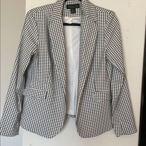 White and Black Blazer